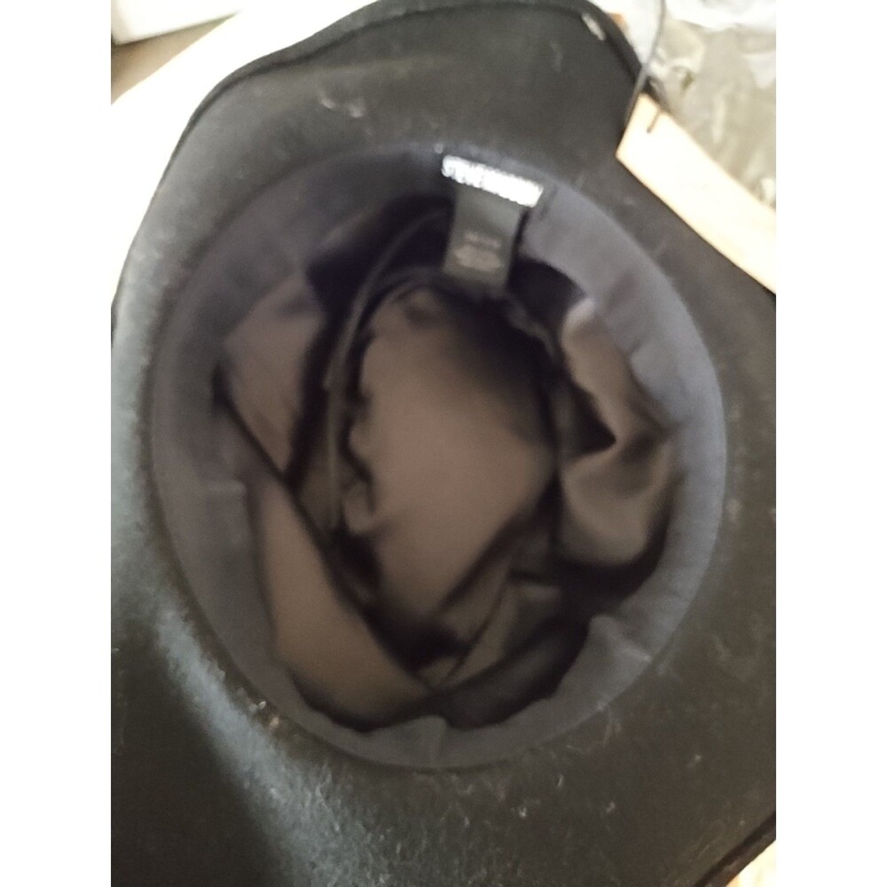 Steve Madden Black Satin Lined One Size Fits Most Stetson Like Hat NWT - Picture 5 of 6